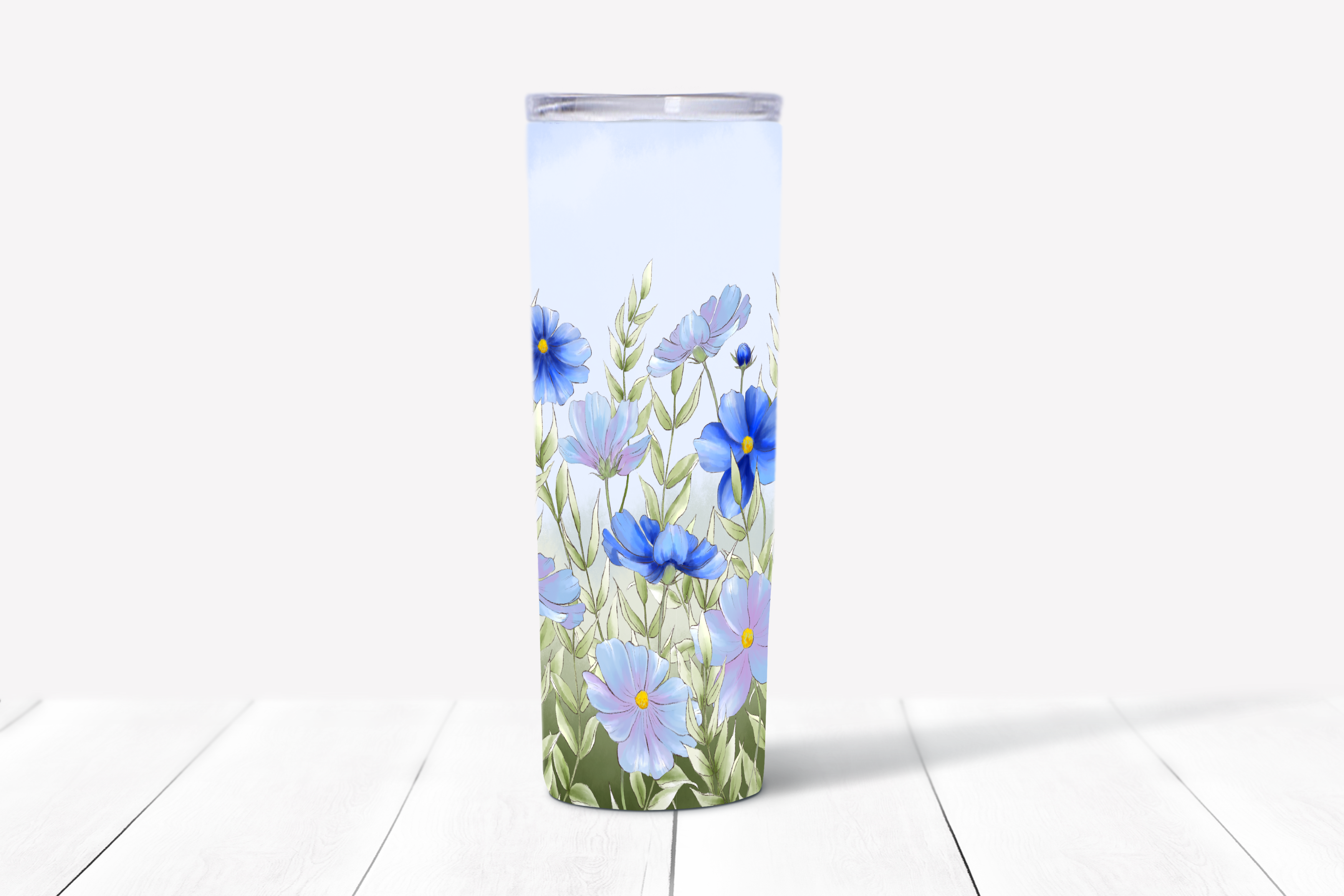 Reusable Daisy Starbucks Tumblers - White