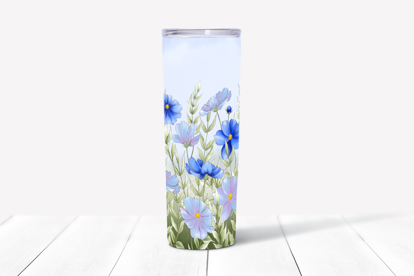 Blue Daisy tumbler