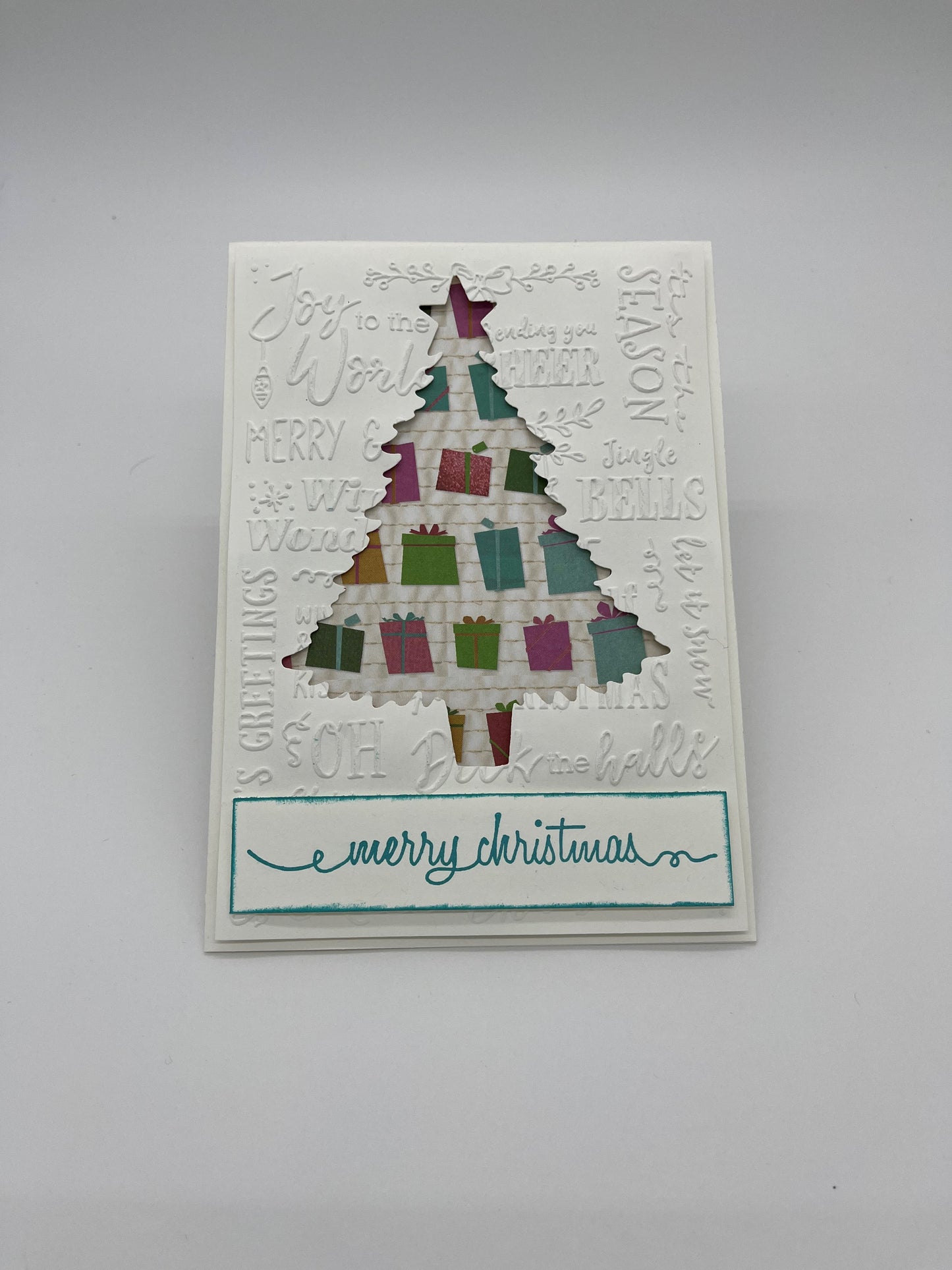 Cut Out Christmas Tree Card