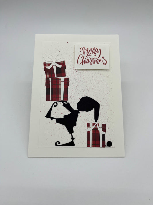 Elf with Gifts Card