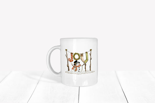 Joy Snowman mug