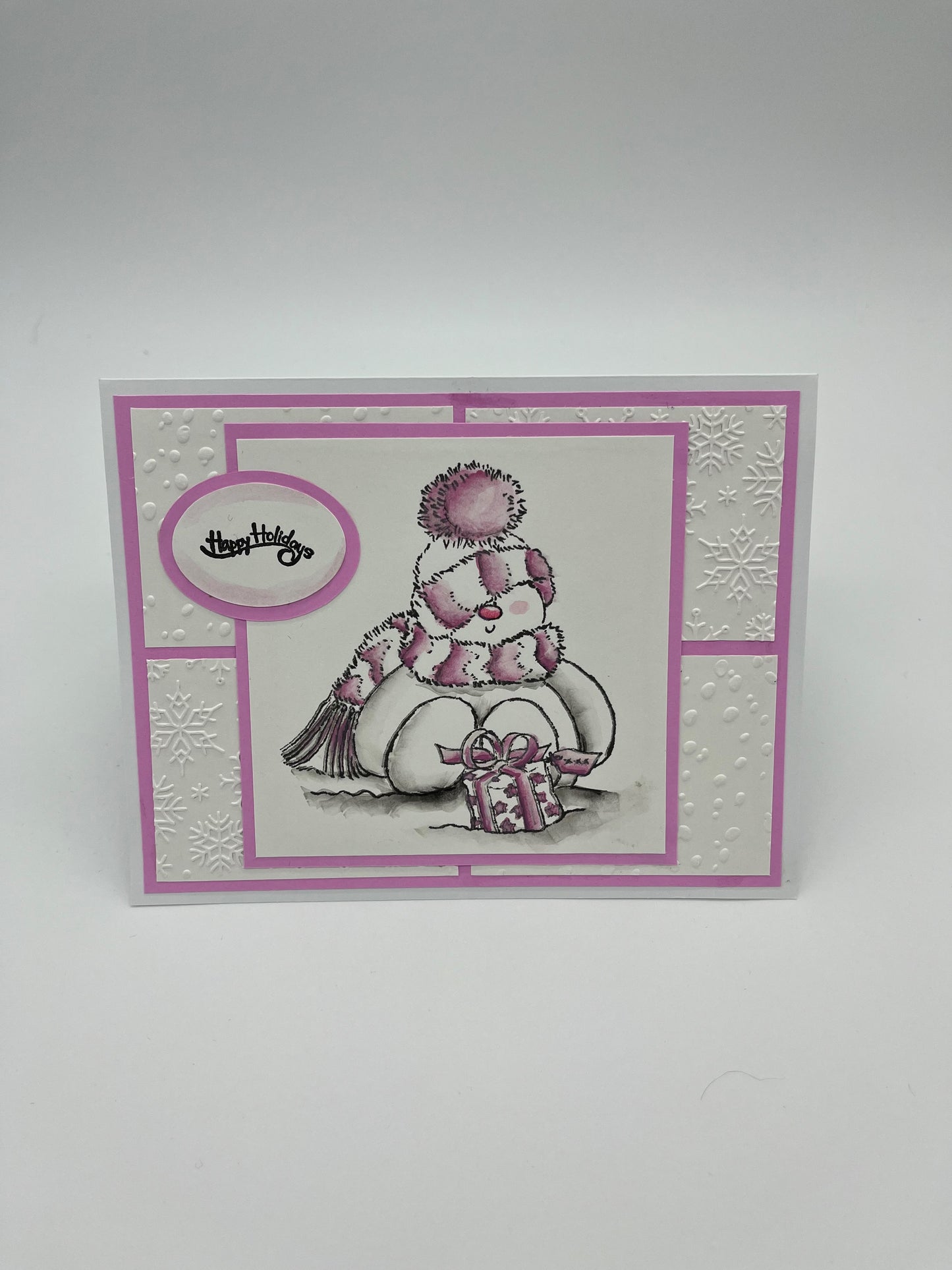 Snowy Pink Card