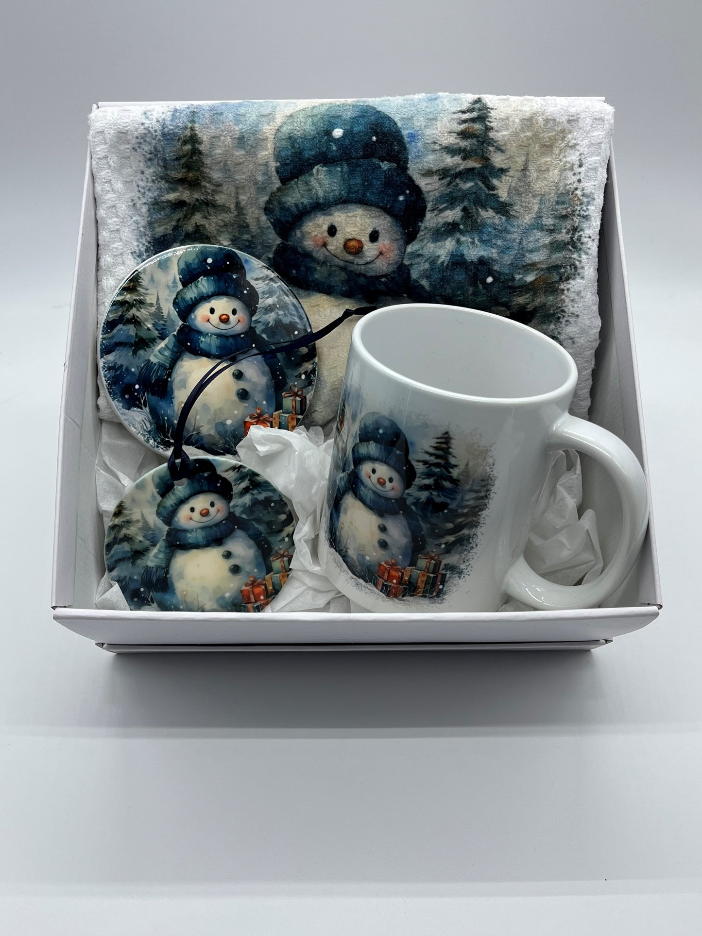 Snowman with Toque Gift Set - Blue